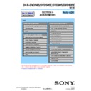 Sony DCR-DVD505, DCR-DVD505E, DCR-DVD905, DCR-DVD905E (serv.man4) Service Manual