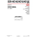 dcr-hc14e, dcr-hc15, dcr-hc15e (serv.man5) service manual
