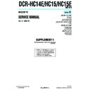 Sony DCR-HC14E, DCR-HC15, DCR-HC15E (serv.man6) Service Manual