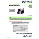 dcr-hc15 service manual