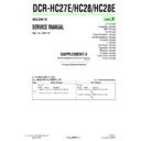 Sony DCR-HC27E, DCR-HC28, DCR-HC28E (serv.man11) Service Manual