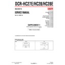 Sony DCR-HC27E, DCR-HC28, DCR-HC28E (serv.man5) Service Manual