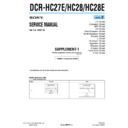 Sony DCR-HC27E, DCR-HC28, DCR-HC28E (serv.man6) Service Manual