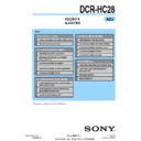 Sony DCR-HC28 (serv.man3) Service Manual