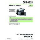 Sony DCR-HC28 Service Manual