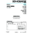 Sony DCR-HC30, DCR-HC30E (serv.man14) Service Manual