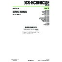 Sony DCR-HC30, DCR-HC30E (serv.man8) Service Manual