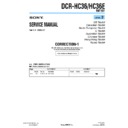 Sony DCR-HC36, DCR-HC36E (serv.man11) Service Manual