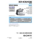Sony DCR-HC36, DCR-HC36E (serv.man2) Service Manual