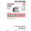 Sony DCR-HC36, DCR-HC36E (serv.man3) Service Manual