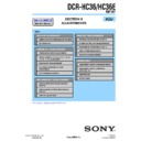 Sony DCR-HC36, DCR-HC36E (serv.man4) Service Manual