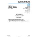 Sony DCR-HC36, DCR-HC36E (serv.man5) Service Manual