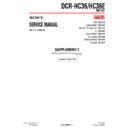 Sony DCR-HC36, DCR-HC36E (serv.man6) Service Manual