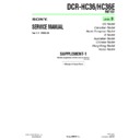 Sony DCR-HC36, DCR-HC36E (serv.man7) Service Manual