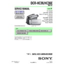 Sony DCR-HC36, DCR-HC36E Service Manual