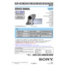 Sony DCR-HC39E, DCR-HC41, DCR-HC42, DCR-HC42E, DCR-HC43, DCR-HC43E (serv.man2) Service Manual