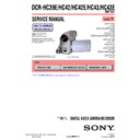 Sony DCR-HC39E, DCR-HC41, DCR-HC42, DCR-HC42E, DCR-HC43, DCR-HC43E (serv.man3) Service Manual