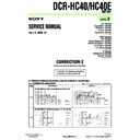 Sony DCR-HC40, DCR-HC40E (serv.man15) Service Manual