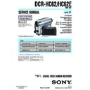 Sony DCR-HC62, DCR-HC62E (serv.man2) Service Manual