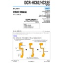 Sony DCR-HC62, DCR-HC62E (serv.man6) Service Manual