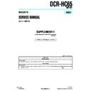 Sony DCR-HC65 (serv.man5) Service Manual