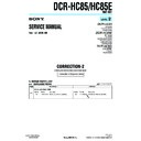 Sony DCR-HC85, DCR-HC85E (serv.man10) Service Manual