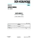 dcr-hc85, dcr-hc85e (serv.man5) service manual