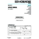Sony DCR-HC90, DCR-HC90E (serv.man11) Service Manual