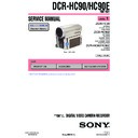Sony DCR-HC90, DCR-HC90E (serv.man3) Service Manual