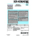 Sony DCR-HC90, DCR-HC90E (serv.man4) Service Manual