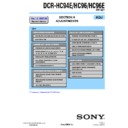Sony DCR-HC94E, DCR-HC96, DCR-HC96E (serv.man4) Service Manual
