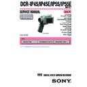 Sony DCR-IP45, DCR-IP45E, DCR-IP55, DCR-IP55E (serv.man3) Service Manual