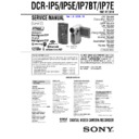 Sony DCR-IP5, DCR-IP5E, DCR-IP7BT, DCR-IP7E (serv.man2) Service Manual