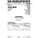 Sony DCR-IP5, DCR-IP5E, DCR-IP7BT, DCR-IP7E (serv.man6) Service Manual