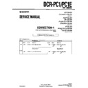 Sony DCR-PC1, DCR-PC1E (serv.man2) Service Manual