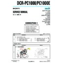Sony DCR-PC1000, DCR-PC1000E (serv.man10) Service Manual