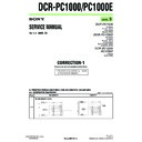 dcr-pc1000, dcr-pc1000e (serv.man11) service manual
