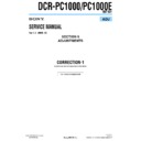 dcr-pc1000, dcr-pc1000e (serv.man13) service manual