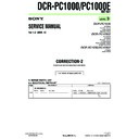 Sony DCR-PC1000, DCR-PC1000E (serv.man14) Service Manual