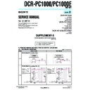 dcr-pc1000, dcr-pc1000e (serv.man8) service manual