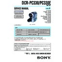 Sony DCR-PC330, DCR-PC330E (serv.man2) Service Manual