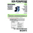 Sony DCR-PC330, DCR-PC330E Service Manual