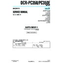 Sony DCR-PC350, DCR-PC350E (serv.man5) Service Manual