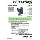 Sony DCR-PC350, DCR-PC350E Service Manual