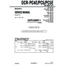 Sony DCR-PC4E, DCR-PC5, DCR-PC5E (serv.man3) Service Manual