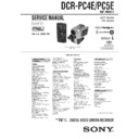 Sony DCR-PC4E, DCR-PC5E Service Manual