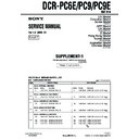 Sony DCR-PC6E, DCR-PC9, DCR-PC9E (serv.man3) Service Manual