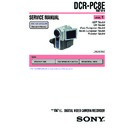Sony DCR-PC8E (serv.man3) Service Manual