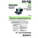Sony DCR-PC8E Service Manual