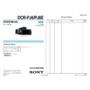 Sony DCR-PJ6, DCR-PJ6E (serv.man2) Service Manual